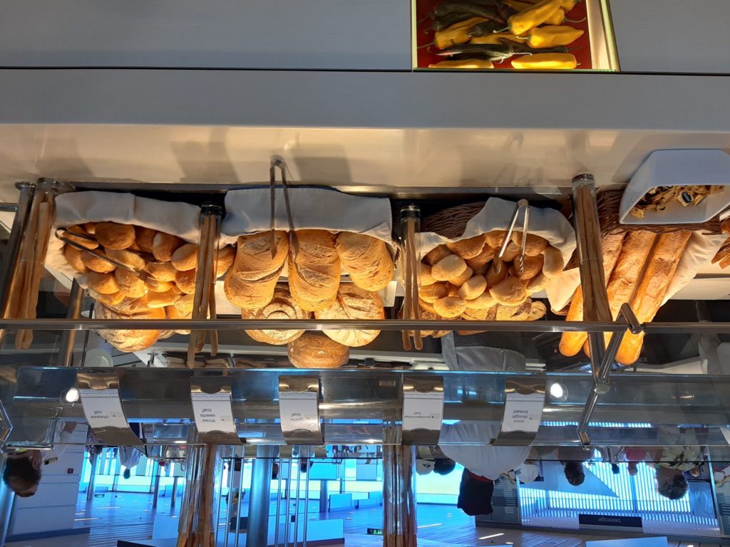 Bread selection cruise ship buffet