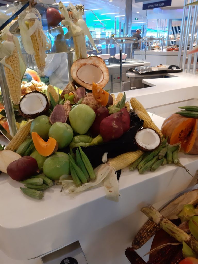 Fresh fruit cruise ship buffett