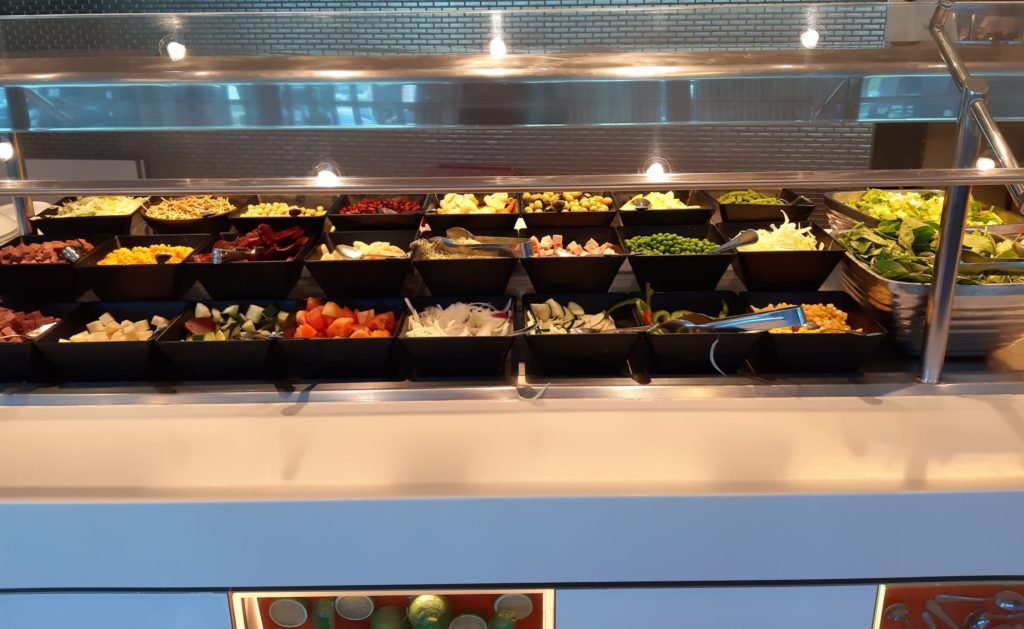 Buffet salad selection